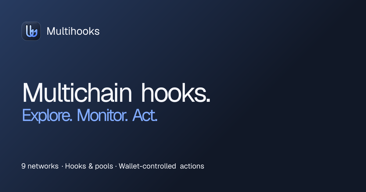 Robinhood Chain workspace | Multihooks